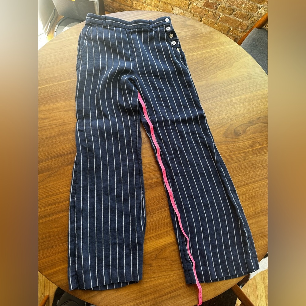 Polo Ralph Lauren women’s linen striped pant size 4